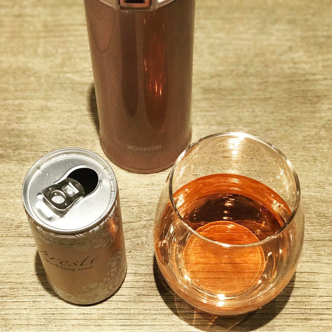 Sparkling Rose in a Can