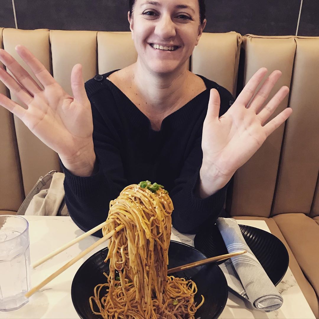 Charlotte levitating chengdu cold noodles Guâ€™s Kitchen