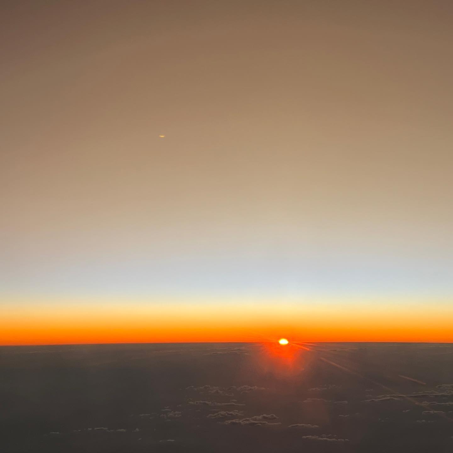 Flying in Johannesburg at sunset was a stunning experience. Watching the sun slip beneath the horizon and all the colours of the sky. #johannesburg #sunset #landed