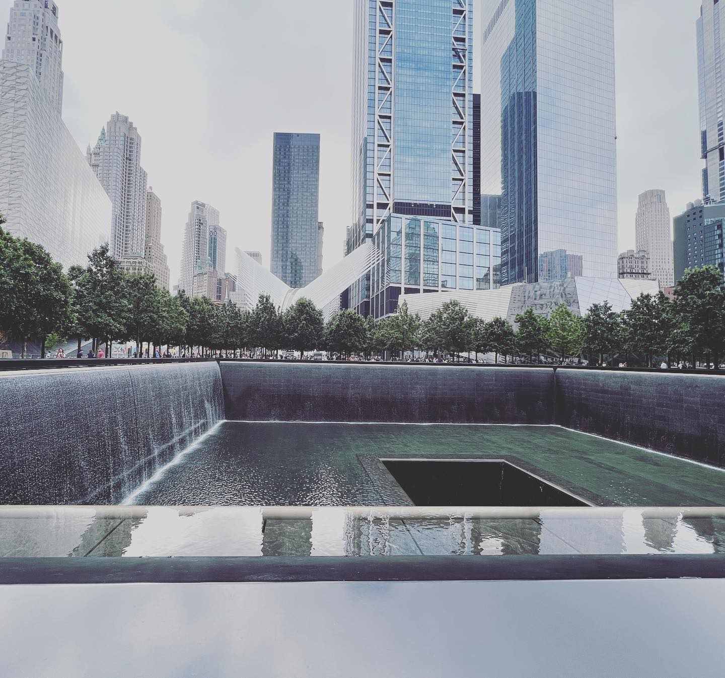 This morning we went to the 9/11 memorial, it was very moving. No matter what I try to say it comes off trite. But, totally worth seeing. #9/11memorial #newyork